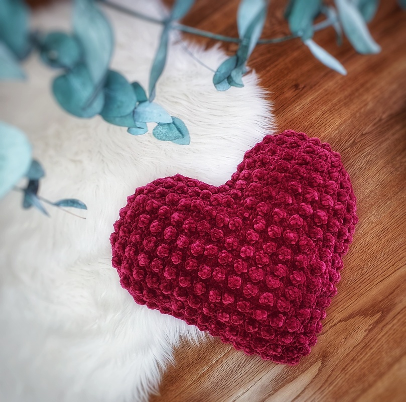 Häkelanleitung Herzkissen inkl. Bonusgrafik für Kinderkissen - Bild 3