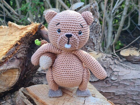 Häkelanleitung Biber Basti