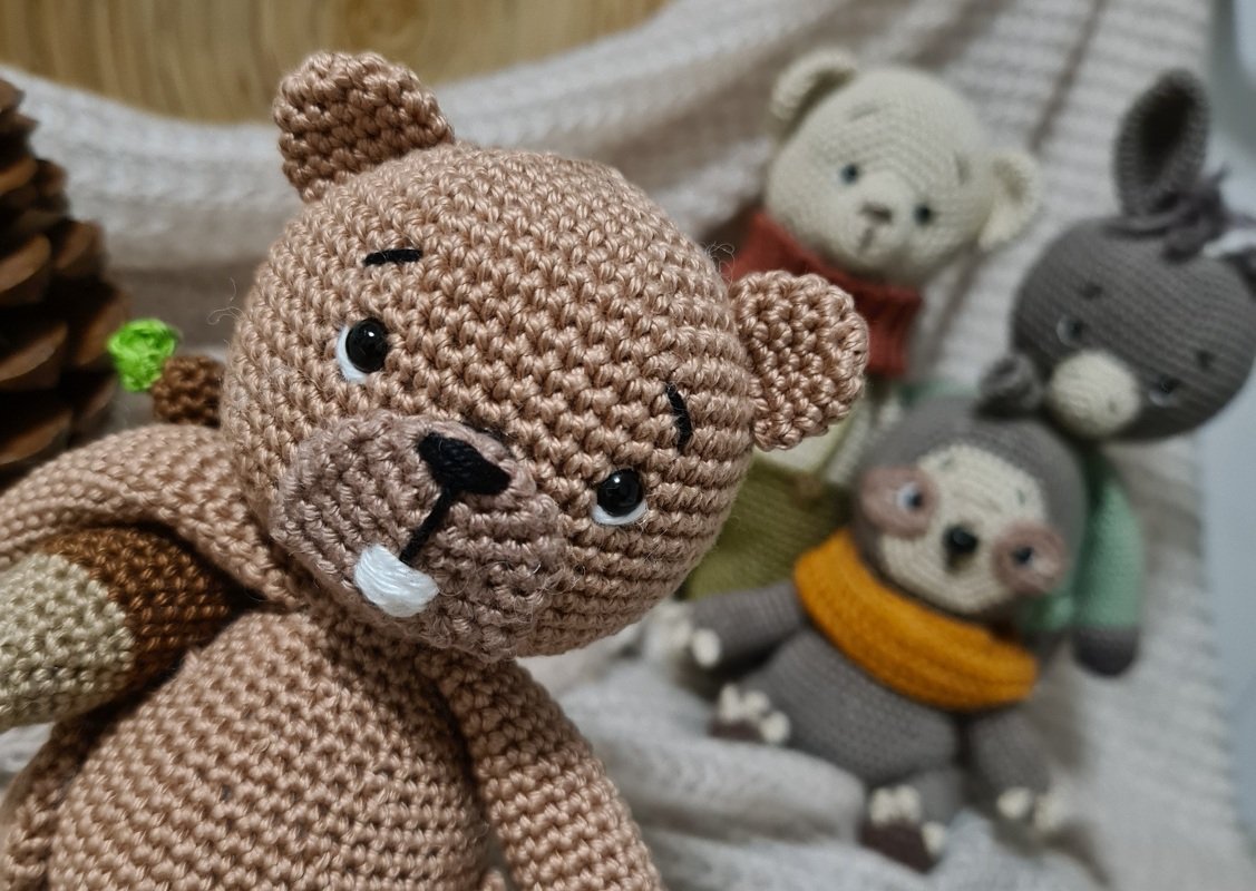 Häkelanleitung Biber Basti