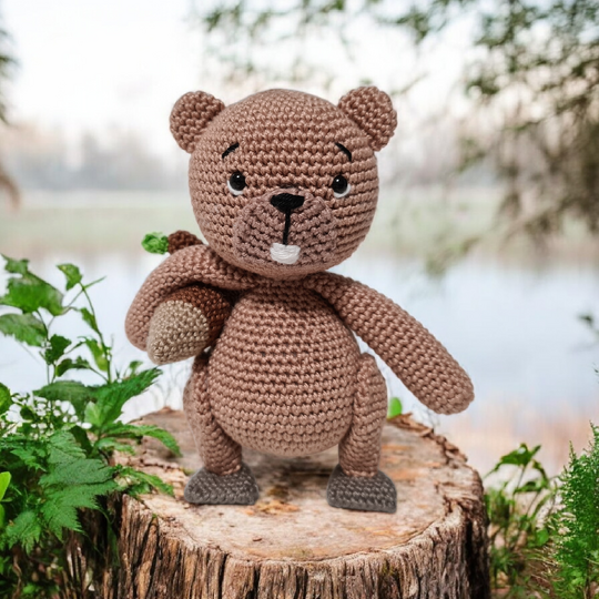 Häkelanleitung Biber Basti