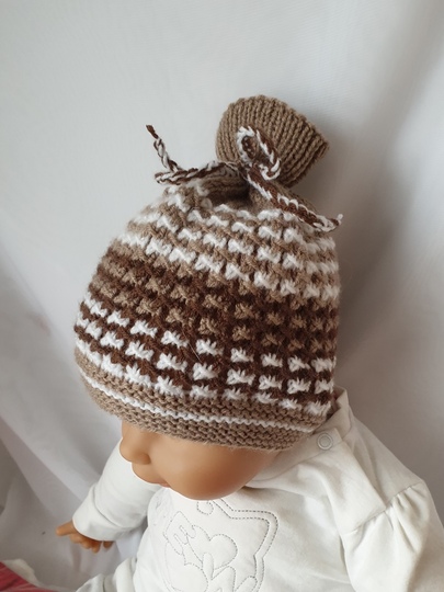 Strickanleitung Babymütze, Baby-Mütze, ca. 5 - 12 Monate