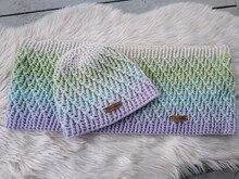 Wintersparset "Helix" bestehend aus der Häkelanleitung für Mütze und Loop