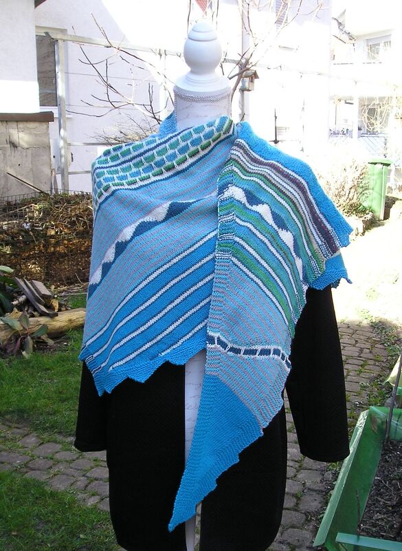 Strickanleitung Dreieckstuch "Spitzbergen"