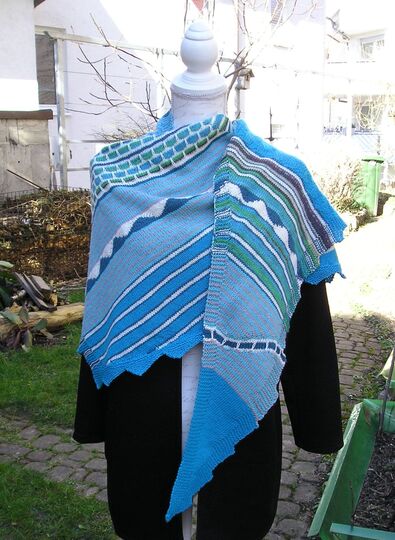 Strickanleitung Dreieckstuch "Spitzbergen"