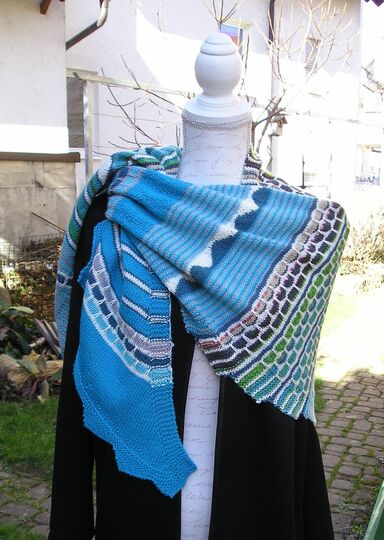 Strickanleitung Dreieckstuch "Spitzbergen"