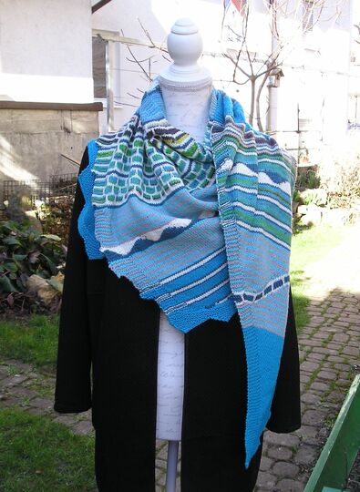 Strickanleitung Dreieckstuch "Spitzbergen"