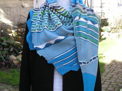 Strickanleitung Dreieckstuch "Spitzbergen"