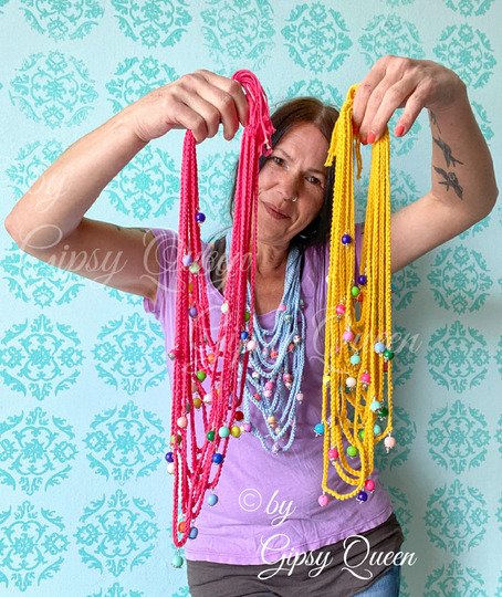 Häkelanleitung BeYourQueen – Boho Kette mit Perlen  Anfängerfreundlich