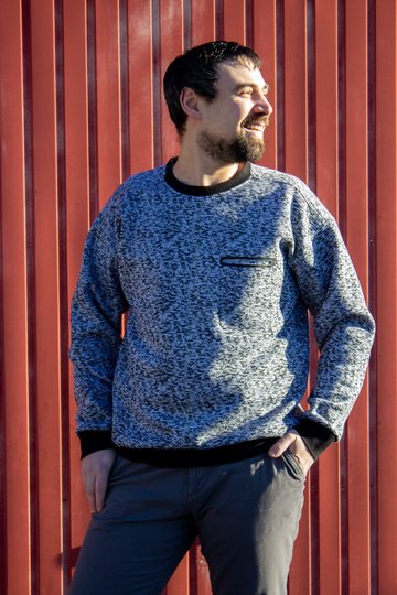 Schnittmuster Sweater mit überschnittenen Schultern Herren Gr. 44 - 64