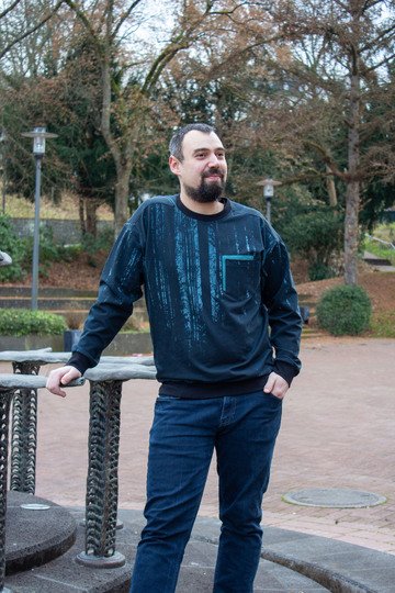Schnittmuster Sweater mit überschnittenen Schultern Herren Gr. 44 - 64