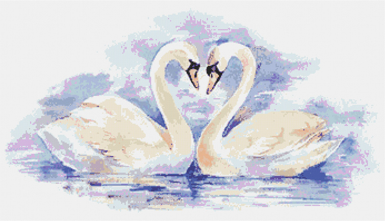 Swans 1 Cross Stitch Pattern PDF
