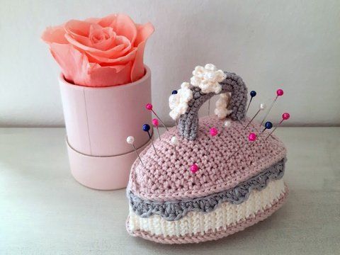 Nadelkissen häkeln - "Bügeleisen" - Häkelanleitung PDF