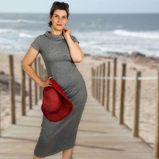 Jerseykleid Agda Gr. 34-46 Schnittmuster und Nähanleitung