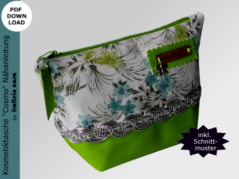 Nähanleitung Kosmetiktasche "Cosmo"