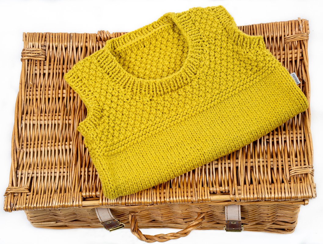 Strickanleitung Kinderpullunder Jenny in den Größen 98-152, von 3-1 jahren - Bild 3