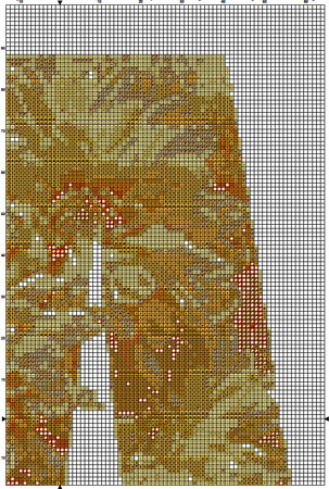 Flower A Alphabet Monogram 1 Cross Stitch Pattern PDF