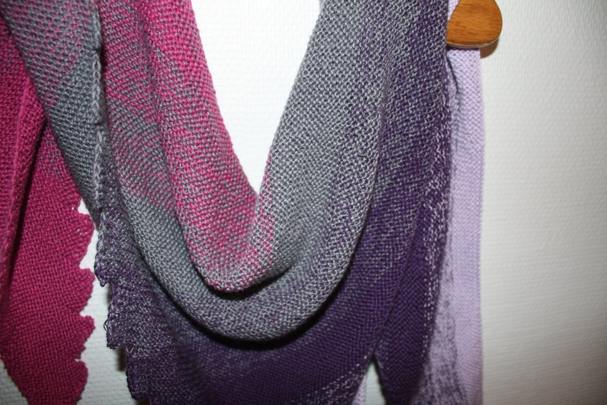 Strickanleitung Drachenzackentuch "Ette"