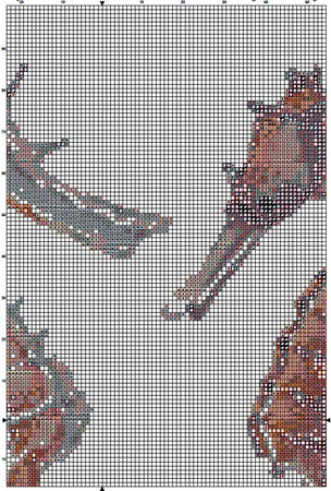 Seahorses 1 Cross Stitch Pattern PDF
