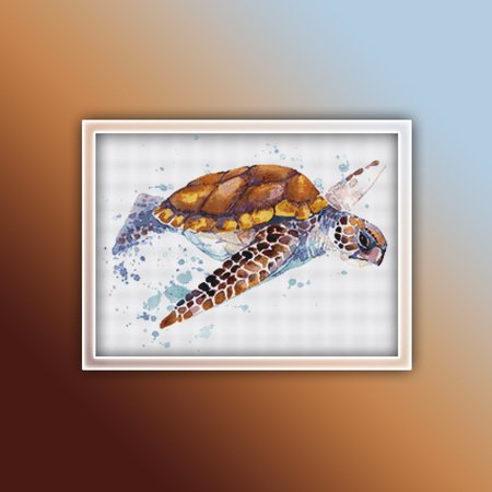 Sea Turtle 1 Cross Stitch Pattern PDF