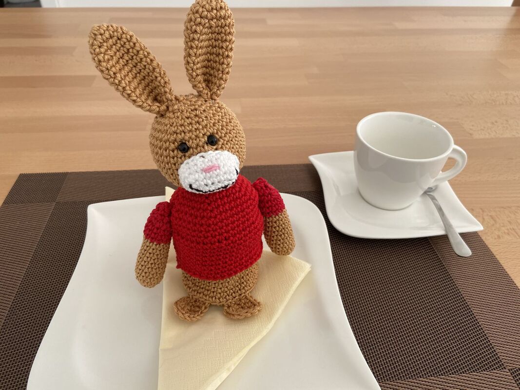 Häkelanleitung - Osterbox "Hasenjunge"