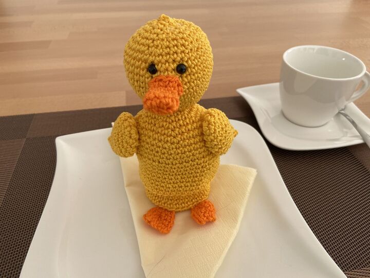 Häkelanleitung - Osterbox "Ente"