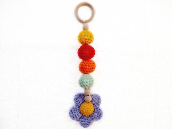 Crochet pattern free flower pendant Ternura Amigurumi
