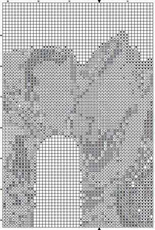 Flower C Alphabet Monogram 1 Cross Stitch Pattern PDF