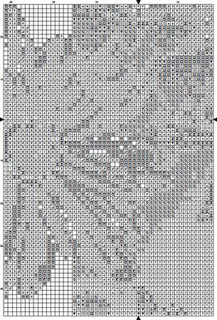 Flower F Alphabet Monogram 1 Cross Stitch Pattern PDF