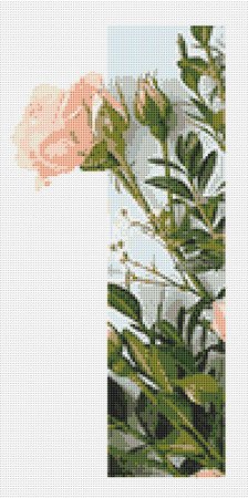 Flower I Alphabet Monogram 1 Cross Stitch Pattern PDF