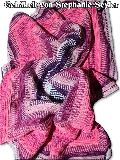 Häkelanleitung Kuscheldecke // Babydecke Lana