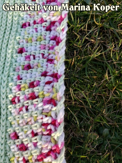 Häkelanleitung Kuscheldecke // Babydecke Lana