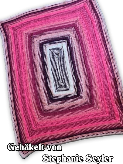 Häkelanleitung Kuscheldecke // Babydecke Lana