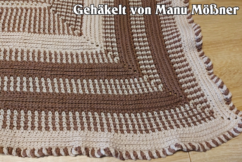 Häkelanleitung Kuscheldecke // Babydecke Lana