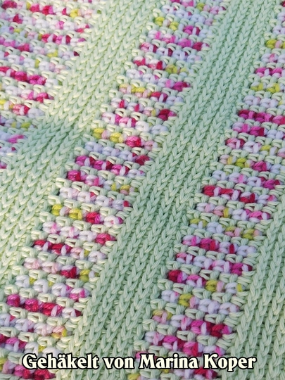 Häkelanleitung Kuscheldecke // Babydecke Lana