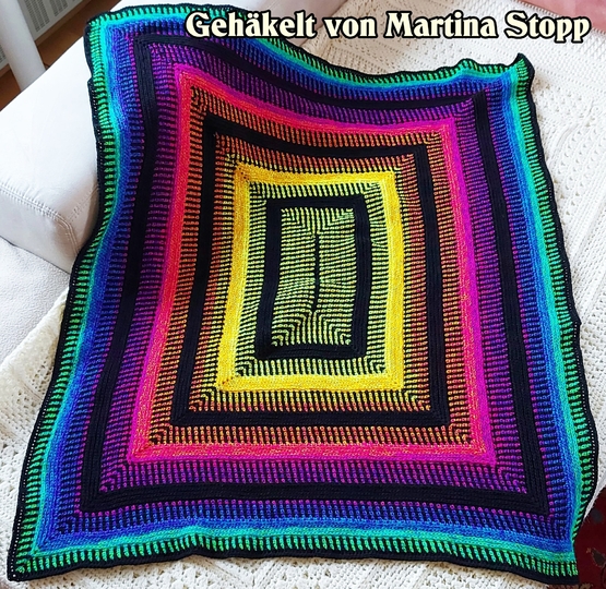 Häkelanleitung Kuscheldecke // Babydecke Lana