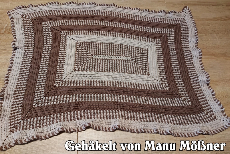 Häkelanleitung Kuscheldecke // Babydecke Lana