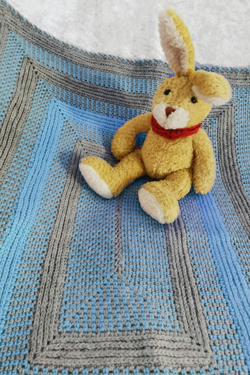Häkelanleitung Kuscheldecke // Babydecke Lana