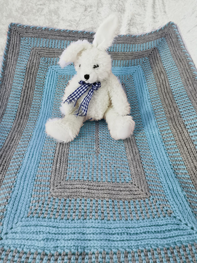 Häkelanleitung Kuscheldecke // Babydecke Lana