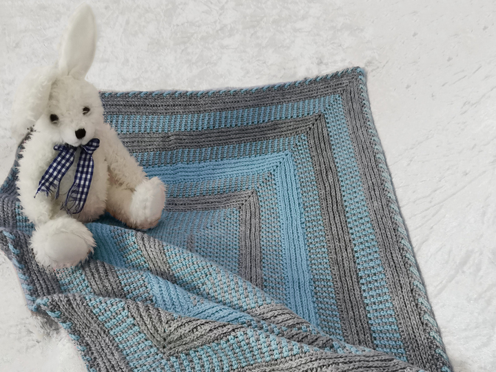 Häkelanleitung Kuscheldecke // Babydecke Lana