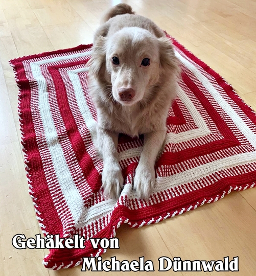 Häkelanleitung Kuscheldecke // Babydecke Lana