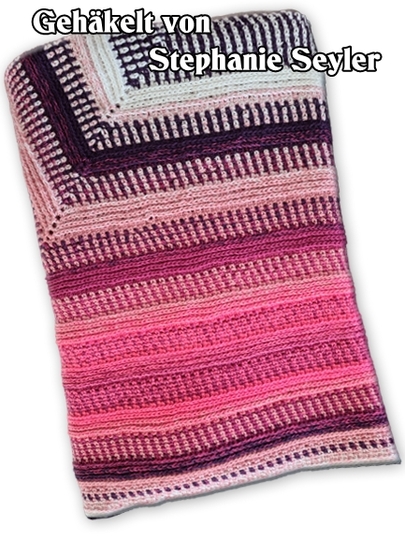 Häkelanleitung Kuscheldecke // Babydecke Lana