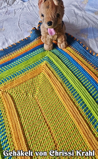 Häkelanleitung Kuscheldecke // Babydecke Lana