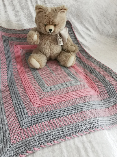 Häkelanleitung Kuscheldecke // Babydecke Lana
