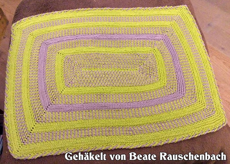 Häkelanleitung Kuscheldecke // Babydecke Lana