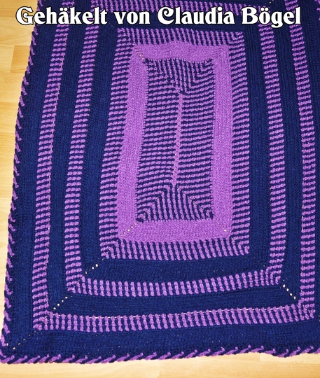 Häkelanleitung Kuscheldecke // Babydecke Lana