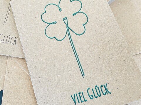 Plottergrafik | Klee - Viel Glück