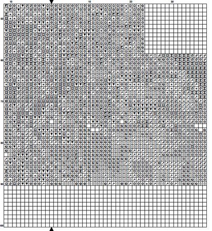 Flower L Alphabet Monogram 1 Cross Stitch Pattern PDF