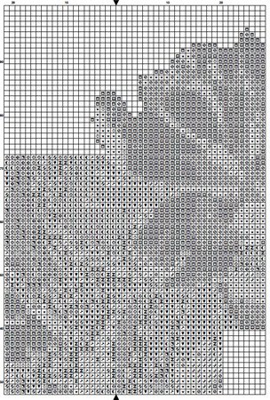 Flower T Alphabet Monogram 1 Cross Stitch Pattern PDF