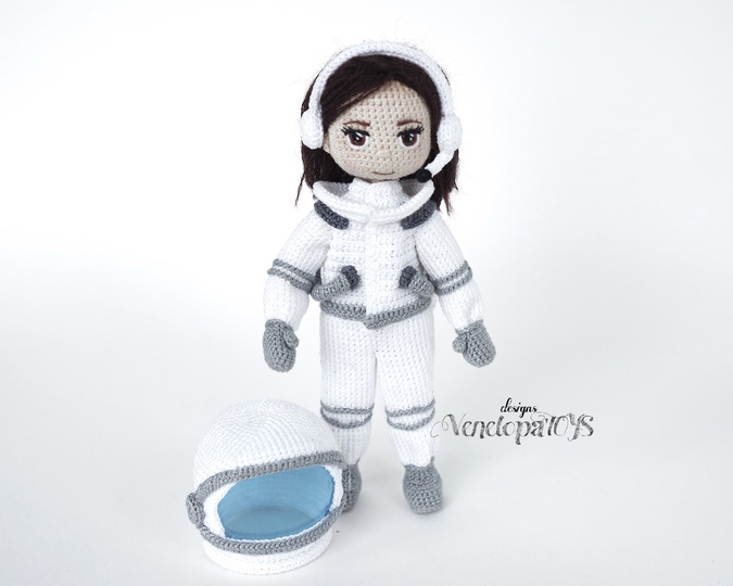 Pattern Crochet Outfit for Doll "Costume Astronaut"