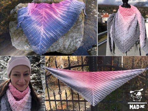 Classic Couple - 2 in 1 Häkelanleitung Tuch in 2 Varianten